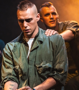 Jamie Muscato (front) as Eddie. Photograph: Courtesy of Darren Bell.